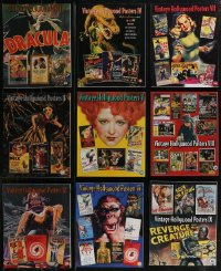 4s0549 LOT OF 9 VINTAGE HOLLYWOOD POSTERS 1-9 AUCTION CATALOGS 1998-2005 filled with color images!