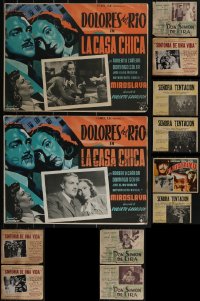 4s0066 LOT OF 16 MEXICAN LOBBY CARDS 1940s-1950s great scenes from a variety of different movies!