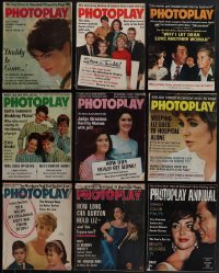 4s0422 LOT OF 9 PHOTOPLAY MOVIE MAGAZINES 1960s-1970s filled with great images & information!