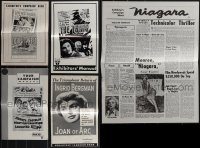 4s0481 LOT OF 5 UNCUT PRESSBOOKS 1950s advertising for a variety of different movies!