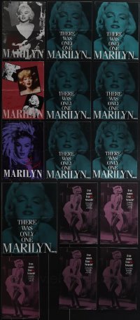 4s0563 LOT OF 15 MARILYN MONROE BROCHURES 1980s for porcelain dolls of the Hollywood legend!