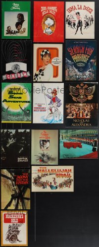 4s0455 LOT OF 15 SOUVENIR PROGRAM BOOKS 1960s great images from a variety of different movies!