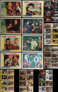 4s0317 LOT OF 66 LOBBY CARDS 1940s-1990s incomplete sets from several different movies!