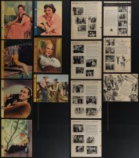 4s0584 LOT OF 7 DIXIE ICE CREAM PREMIUMS 1940s-1950s portraits & biographies of top stars!