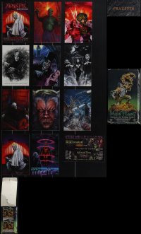 4s0561 LOT OF 16 TRADING CARDS & MISCELLANEOUS ITEMS 1960s-2010s cool horror images & more!