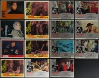 4s0370 LOT OF 15 HORROR/SCI-FI LOBBY CARDS 1960s-1970s incomplete sets from different movies!