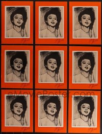 4s0459 LOT OF 9 STORY OF JUDY GARLAND SOUVENIR PROGRAM BOOKS 1960s a biography of the movie legend!