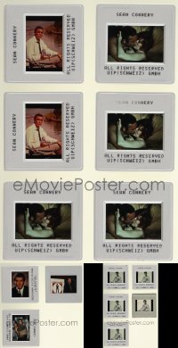 4s0859 LOT OF 14 SEAN CONNERY GEORGE LAZENBY & PIERCE BROSNAN JAMES BOND SWISS 35MM SLIDES 1960s-90s