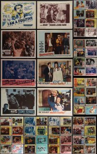 4s0307 LOT OF 87 1950S LOBBY CARDS 1950s great images from a variety of different movies!