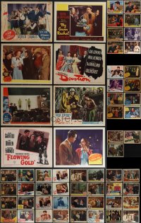 4s0316 LOT OF 67 1940S LOBBY CARDS 1940s great scenes from a variety of different movies!