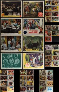 4s0325 LOT OF 61 1940S LOBBY CARDS 1940s great scenes from a variety of different movies!