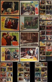 4s0323 LOT OF 63 1940S LOBBY CARDS 1940s great scenes from a variety of different movies!