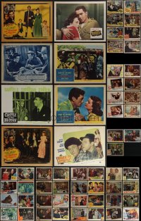 4s0311 LOT OF 83 1940S LOBBY CARDS 1940s great scenes from a variety of different movies!