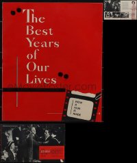 4s0548 LOT OF 9 BEST YEARS OF OUR LIVES PROMO BOOKS R1954 William Wyler, Loy, March, Mayo & more!