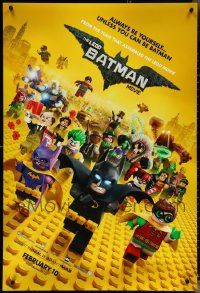 4s1023 LOT OF 5 UNFOLDED DOUBLE-SIDED 27X40 LEGO BATMAN MOVIE ADVANCE ONE-SHEETS 2017 cast image!