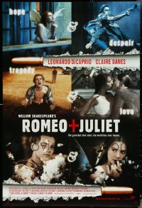 4s1016 LOT OF 5 UNFOLDED DOUBLE-SIDED 27X40 ROMEO & JULIET ONE-SHEETS 1996 Leo DiCaprio, Danes