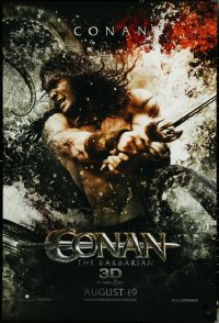 4s1028 LOT OF 5 UNFOLDED DOUBLE-SIDED 27X40 CONAN THE BARBARIAN TEASER ONE-SHEETS 2011 Jason Momoa