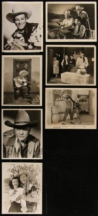 4s0831 LOT OF 7 8X10 STILLS OF B WESTERN HEROES 1930s-1950s Roy Rogers, Gene Autry & more!