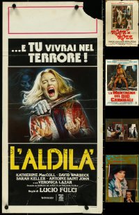 4s0139 LOT OF 5 FOLDED ITALIAN MOVIE POSTERS 1970s-1980s great images from a variety of movies!