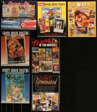 4s0550 LOT OF 7 BRUCE HERSHENSON MOVIE POSTER BOOKS 1990s-2000s filled with color images!