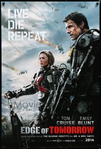 4s1026 LOT OF 5 UNFOLDED DOUBLE-SIDED 27X40 EDGE OF TOMORROW TEASER ONE-SHEETS 2014 style