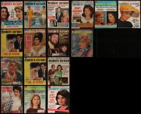 4s0402 LOT OF 16 MODERN SCREEN MOVIE MAGAZINES 1950s-1970s filled with great images & information!