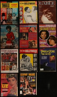 4s0415 LOT OF 11 NOSTALGIA MAGAZINES 1960s-1990s Screen Thrills Illustrated, Film & TV Careers!