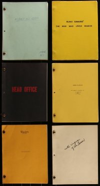 4s0149 LOT OF 6 MOVIE COPY SCRIPTS 1960s-1980s you can see exactly how the original script was written!