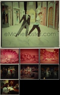 4s0855 LOT OF 9 8X10 COLOR HORIZONTAL TRANSPARENCIES 1940s-1950s a variety of cool movie images!