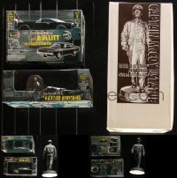 4s0011 LOT OF 3 STEVE MCQUEEN BULLITT & WAR LOVER COLLECTIBLE ITEMS 2000s die-cast Mustang & more!