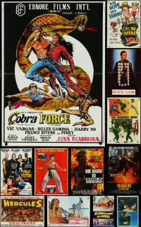 4s0134 LOT OF 15 FOLDED NON-US POSTERS 1960s-1990s great images from a variety of movies!