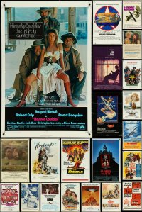 4s0217 LOT OF 87 FOLDED ONE-SHEETS 1970s-1990s great images from a variety of different movies!