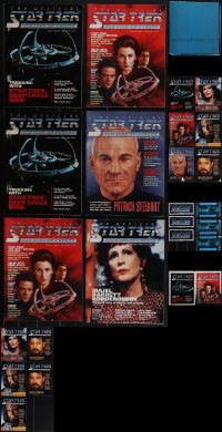 4s0558 LOT OF 27 STAR TREK FAN CLUB OF CANADA MAGAZINES & MEMBERSHIP KIT 1990s cool images & info!