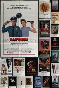 4s0210 LOT OF 98 FOLDED ONE-SHEETS 1970s-1980s great images from a variety of different movies!