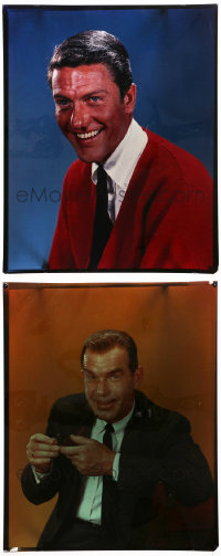 4s0060 LOT OF 4 16X20 COLOR TRANSPARENCIES 1960s Dick Van Dyke, Fred MacMurray & more!