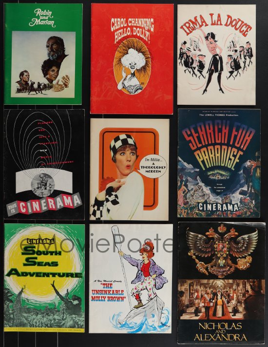 eMoviePoster.com: 4s0455 LOT OF 15 SOUVENIR PROGRAM BOOKS 1960s great ...