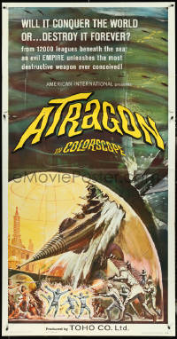 4t0242 ATRAGON 3sh 1965 Ishiro Honda's Kaitei Gunkan, most fantastic science shocker ever filmed!