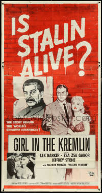 4t0247 GIRL IN THE KREMLIN 3sh 1957 Stalin's weird fetishism, strange rituals + Zsa Zsa Gabor, rare!