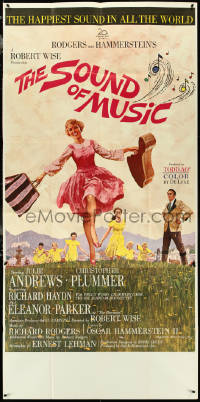 4t0259 SOUND OF MUSIC pre-awards 3sh 1965 classic art of Julie Andrews by Howard Terpning, rare!