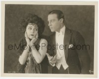 4t1454 CAMILLE 8x10.25 still 1921 great close up of Rudolph Valentino frustrated with Nazimova!