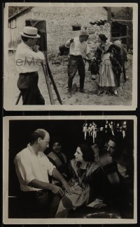 4t1806 CARMEN 2 candid 8x10 stills 1915 Cecil B. DeMille directing Geraldine Farrar and cast on set!