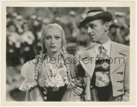 4t1471 DANCING LADY 8x10.25 still 1933 great c/u of Joan Crawford & Fred Astaire in cool costumes!