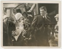 4t1490 DRAGNET 8x10.25 still 1928 George Bancroft & Evelyn Brent both glaring, Josef von Sternberg!