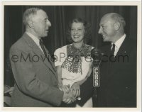 4t1470 D.W. GRIFFITH/CECIL B. DEMILLE/JEANETTE MACDONALD 8x10 radio publicity still 1937 on CBS!