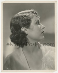 4t1496 FAY WRAY 8x10.25 still 1932 Ernest Bachrach profile portrait when she was filming King Kong!