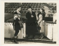 4t1505 GAME THAT KILLS 8x10 key book still 1937 Rita Hayworth introduced to hockey player Quigley!