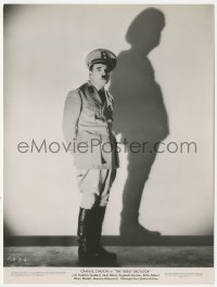 4t1511 GREAT DICTATOR 7.5x10 still 1940 Charlie Chaplin as crazed Hitler-like Hynkel by shadow!