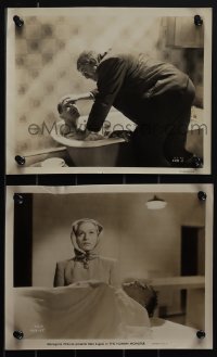 4t1816 HUMAN MONSTER 2 8x10 stills 1939 disfigured Wilfred Walker & man in bathtub, Gynt over body!