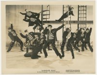 4t1533 JAILHOUSE ROCK 8x10.25 still 1957 most classic image of Elvis Presley dancing with convicts!