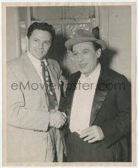 4t1546 JOHN GARFIELD/MENASHA SKULNIK 8.25x10 news photo 1947 attending American-Yiddish musical!